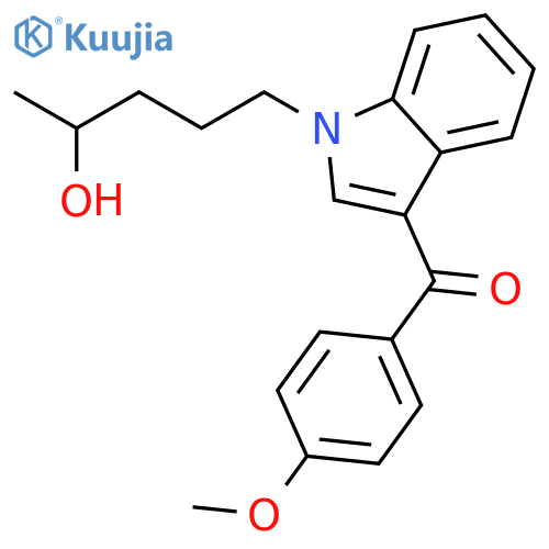 [1-(4-hydroxypentyl)-1h-indol-3-yl](4-methoxyphenyl)methanone structure