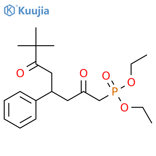 Phosphonic acid, (7,7-dimethyl-2,6-dioxo-4-phenyloctyl)-, diethyl ester structure