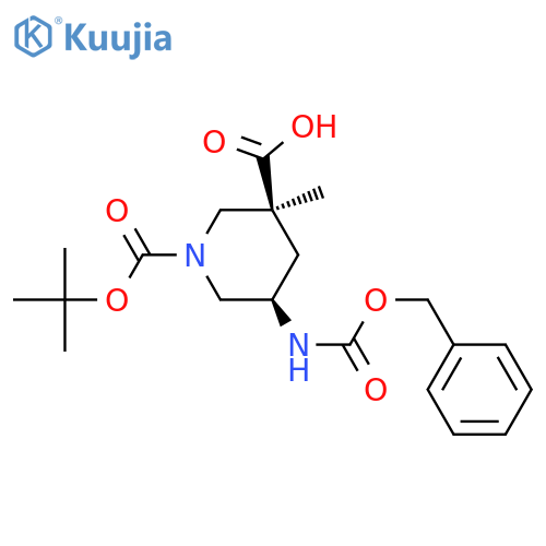 (3S,5R)-1-tert-Butyl 3-Methyl 5-(((Benzyloxy)carbonyl)amino)piperidine-1,3-dicarboxylate structure