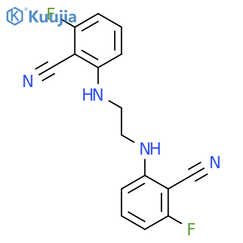 Benzonitrile, 2,2'-(1,2-ethanediyldiimino)bis[6-fluoro- structure