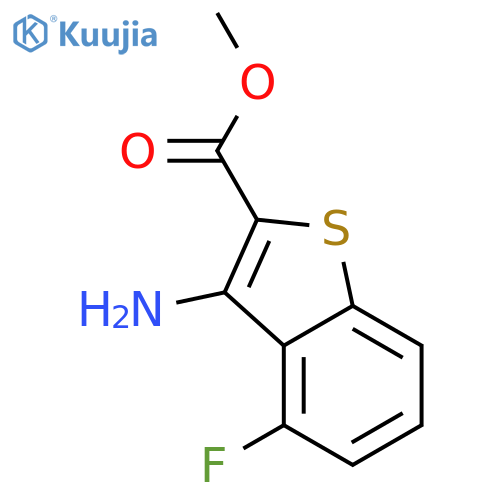 methyl 3-amino-4-fluoro-1-benzothiophene-2-carboxylate structure