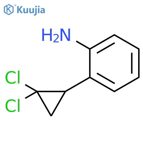 Benzenamine, 2-(2,2-dichlorocyclopropyl)-, (±)- structure