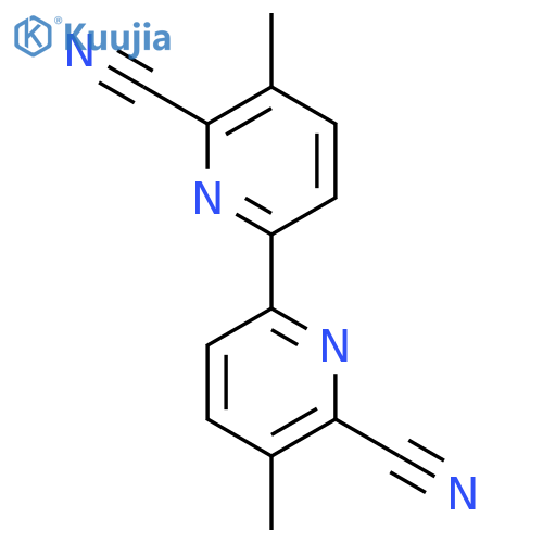 [2,2'-Bipyridine]-6,6'-dicarbonitrile, 5,5'-dimethyl- structure