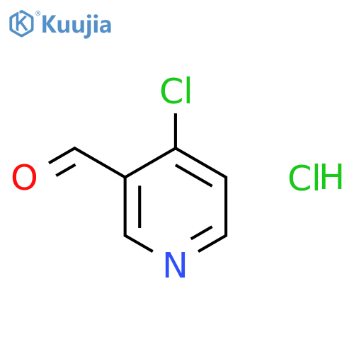 4-chloropyridine-3-carbaldehyde;hydrochloride structure