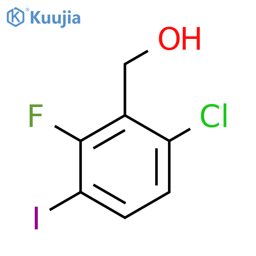 6-Chloro-2-fluoro-3-iodobenzyl alcohol structure