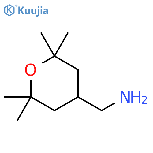 (2,2,6,6-tetramethyloxan-4-yl)methanamine structure