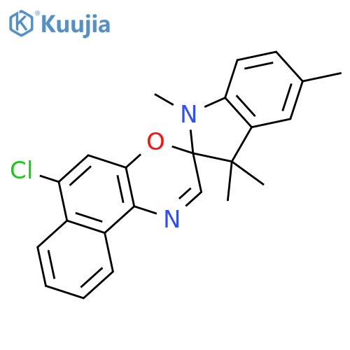 Spiro[2H-indole-2,3'-[3H]naphth[2,1-b][1,4]oxazine], 6'-chloro-1,3-dihydro-1,3,3,5-tetramethyl- structure