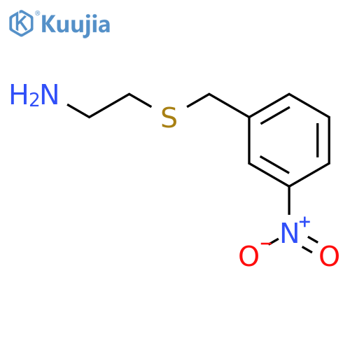 Ethanamine, 2-[[(3-nitrophenyl)methyl]thio]- structure