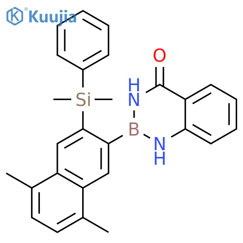 1,3,2-Benzodiazaborin-4(1H)-one, 2-[3-(dimethylphenylsilyl)-5,8-dimethyl-2-naphthalenyl]-2,3-dihydro- structure
