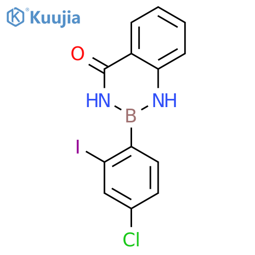 1,3,2-Benzodiazaborin-4(1H)-one, 2-(4-chloro-2-iodophenyl)-2,3-dihydro- structure