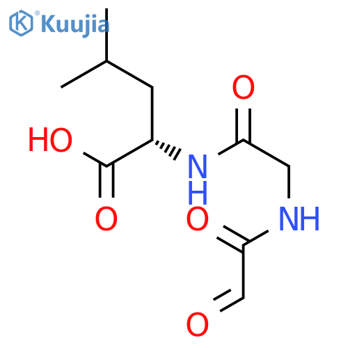 L-Leucine, N-[N-(oxoacetyl)glycyl]- structure