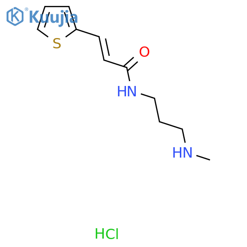 (E)-N-(3-METHYLAMINOPROPYL)-2-THIOPHENEACRYLAMIDE HYDROCHLORIDE structure