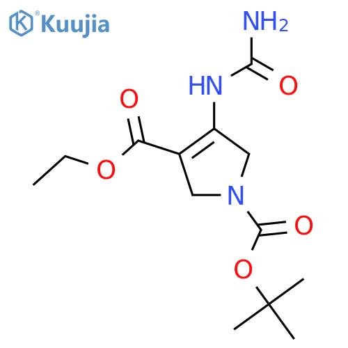 1-tert-Butyl 3-ethyl 4-ureido-1H-pyrrole-1,3(2H,5H)-dicarboxylate structure