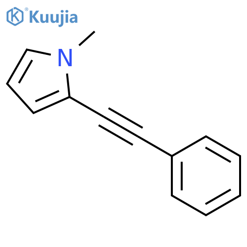 1-Methyl-2-(phenylethynyl)-1H-pyrrole structure
