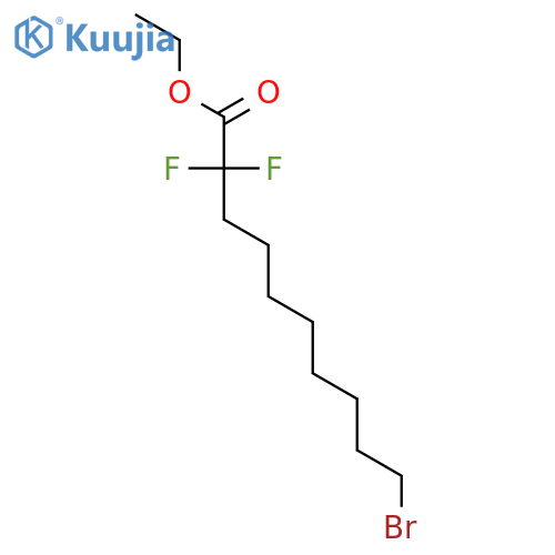 Decanoic acid, 10-bromo-2,2-difluoro-, ethyl ester structure