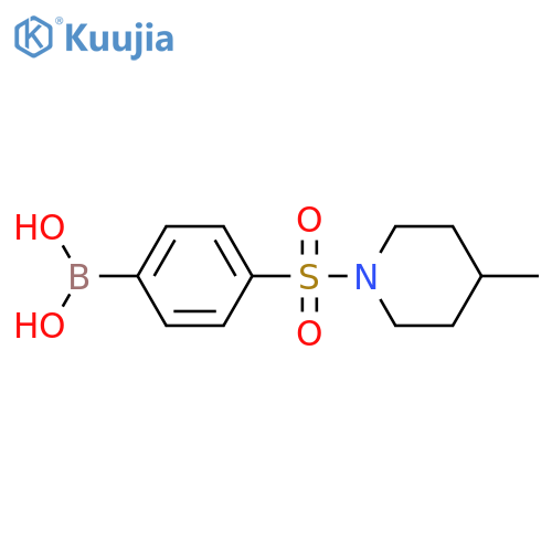 4-(4-Methylpiperidin-1-ylsulfonyl)phenylboronic acid structure
