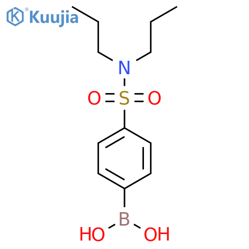 (4-(N,N-Dipropylsulfamoyl)phenyl)boronic acid structure