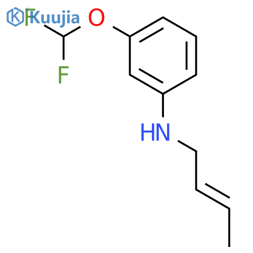 Benzenamine, N-2-butenyl-3-(difluoromethoxy)- structure