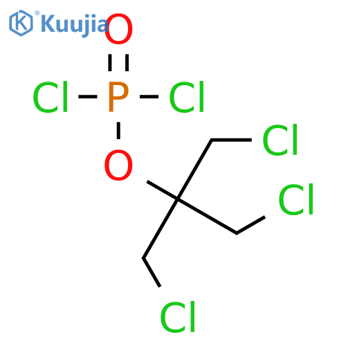 Phosphorodichloridic acid, 2-chloro-1,1-bis(chloromethyl)ethyl ester structure