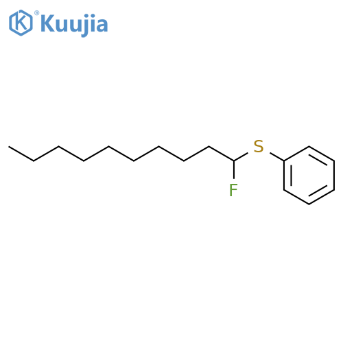 Benzene, [(1-fluorodecyl)thio]- structure