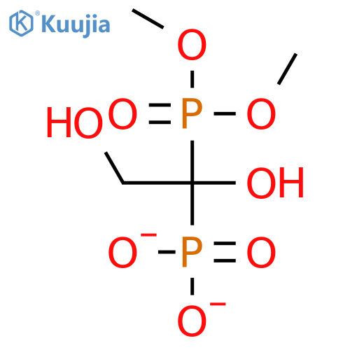 Phosphonic acid, (1,2-dihydroxyethylidene)bis-, dimethyl ester structure