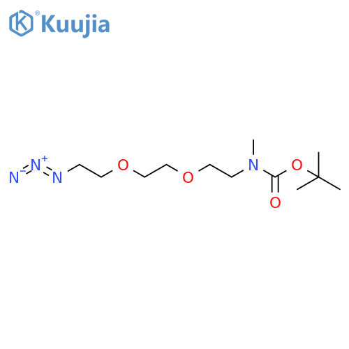 tert-Butyl (2-(2-(2-azidoethoxy)ethoxy)ethyl)(methyl)carbamate structure