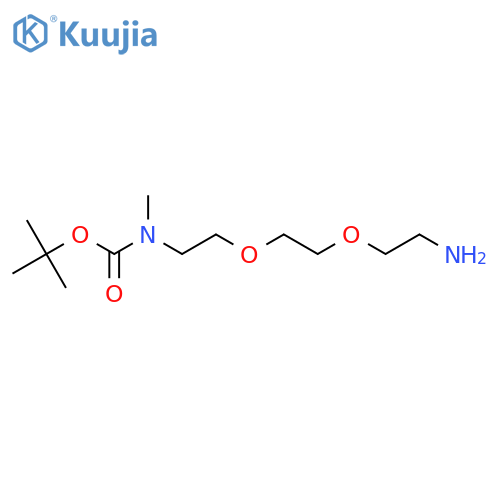 Tert-butyl (2-(2-(2-aminoethoxy)ethoxy)ethyl)(methyl)carbamate structure