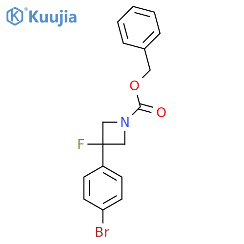 Benzyl 3-(4-bromophenyl)-3-fluoroazetidine-1-carboxylate structure