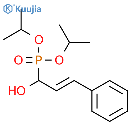 Phosphonic acid, P-[(2E)-1-hydroxy-3-phenyl-2-propen-1-yl]-, bis(1-methylethyl) ester structure