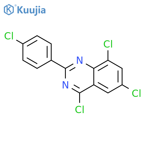 Quinazoline, 4,6,8-trichloro-2-(4-chlorophenyl)- structure