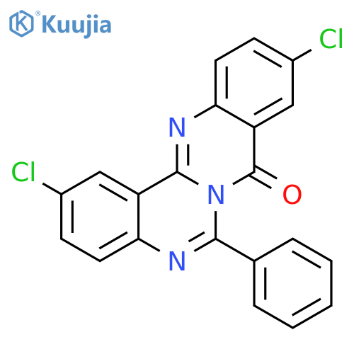8H-QUINAZOLINO[4,3-B]QUINAZOLIN-8-ONE, 2,10-DICHLORO-6-PHENYL- structure