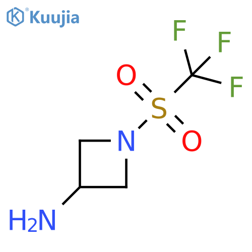 3-Azetidinamine, 1-[(trifluoromethyl)sulfonyl]- structure