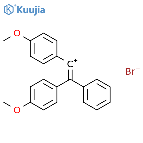 Ethenylium, 1,2-bis(4-methoxyphenyl)-2-phenyl-, bromide structure