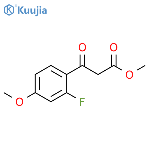 methyl 3-(2-fluoro-4-methoxyphenyl)-3-oxopropanoate structure