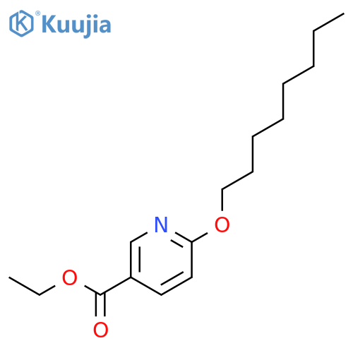 3-Pyridinecarboxylic acid, 6-(octyloxy)-, ethyl ester structure