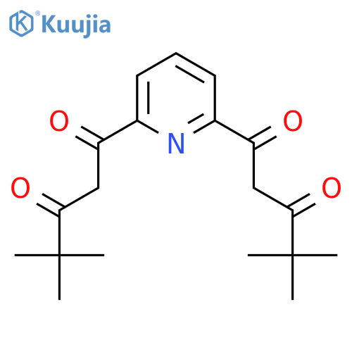 1,3-Pentanedione, 1,1'-(2,6-pyridinediyl)bis[4,4-dimethyl- structure