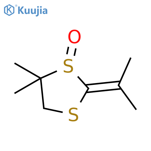 1,3-Dithiolane, 4,4-dimethyl-2-(1-methylethylidene)-, 3-oxide structure