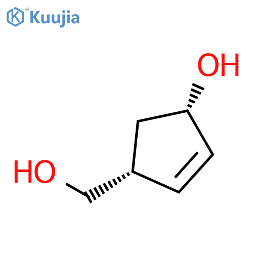 2-Cyclopentene-1-methanol, 4-hydroxy-, (1R-cis)- structure