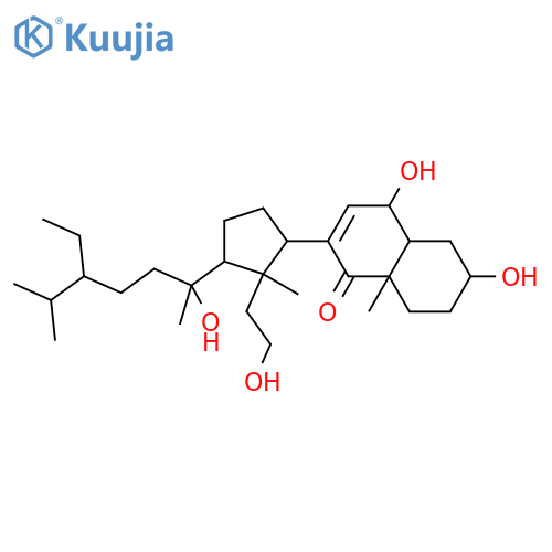3,6,11,20-Tetrahydroxy-9,11-secostigmast-7-en-9-one; (3β,5α,6α,20S,24ξ)-form structure