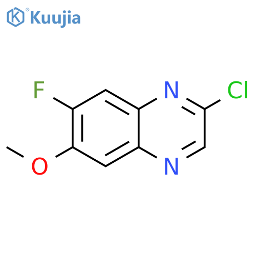 Quinoxaline, 2-chloro-7-fluoro-6-methoxy- structure