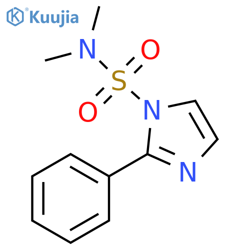 N,N-dimethyl-2-phenyl-1H-imidazole-1-sulfonamide structure