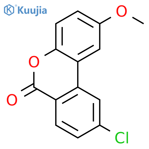 6H-Dibenzo[b,d]pyran-6-one, 9-chloro-2-methoxy- structure