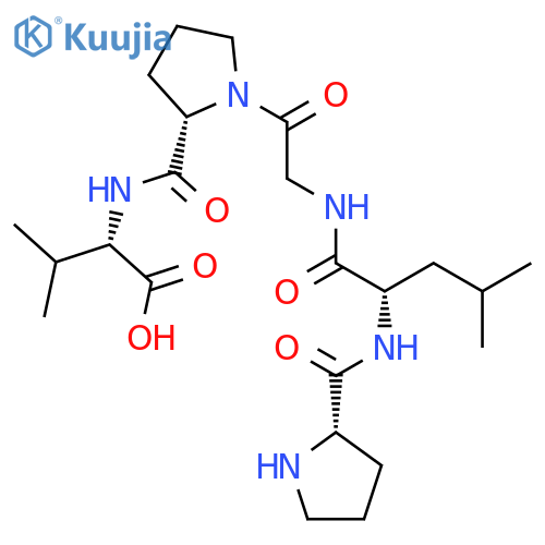 L-VALINE, N-[1-[N-(N-L-PROLYL-L-LEUCYL)GLYCYL]-L-PROLYL]- structure