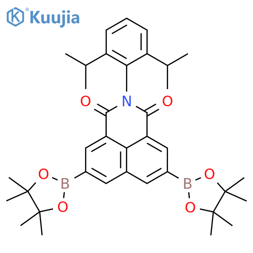 1H-Benz[de]isoquinoline-1,3(2H)-dione, 2-[2,6-bis(1-methylethyl)phenyl]-5,8-bis(4,4,5,5-tetramethyl-1,3,2-dioxaborolan-2-yl)- structure
