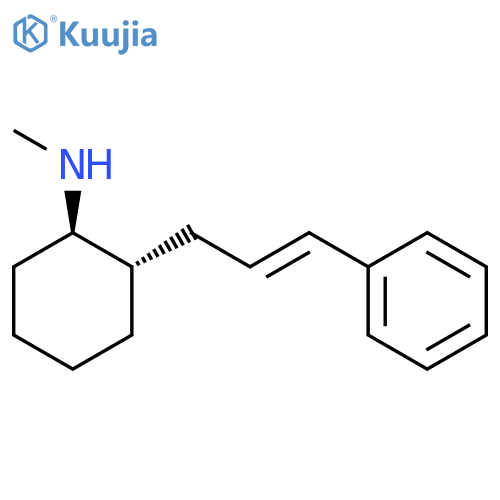 Cyclohexanamine, N-methyl-2-(3-phenyl-2-propenyl)-, trans- structure
