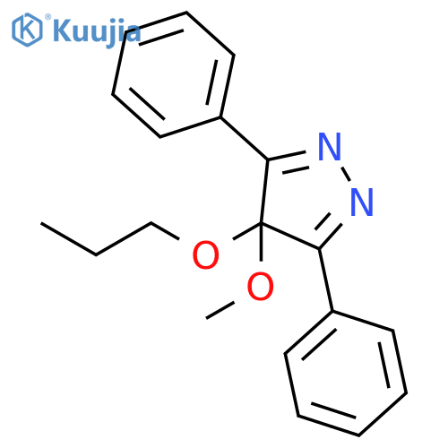 4H-Pyrazole, 4-methoxy-3,5-diphenyl-4-propoxy- structure
