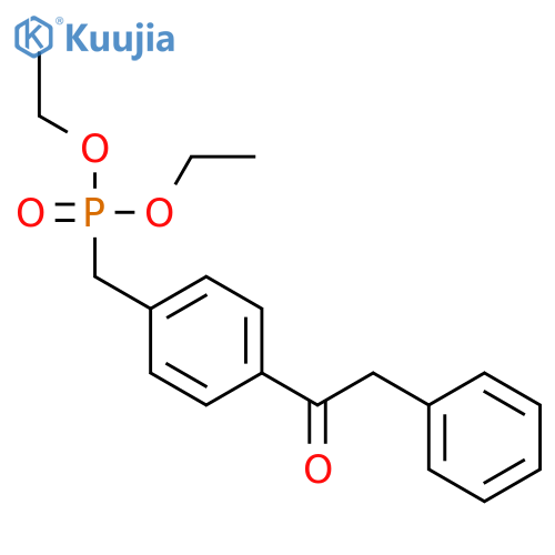 Phosphonic acid, [[4-(phenylacetyl)phenyl]methyl]-, diethyl ester structure