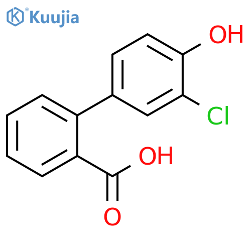 2-(3-chloro-4-hydroxyphenyl)benzoic acid structure