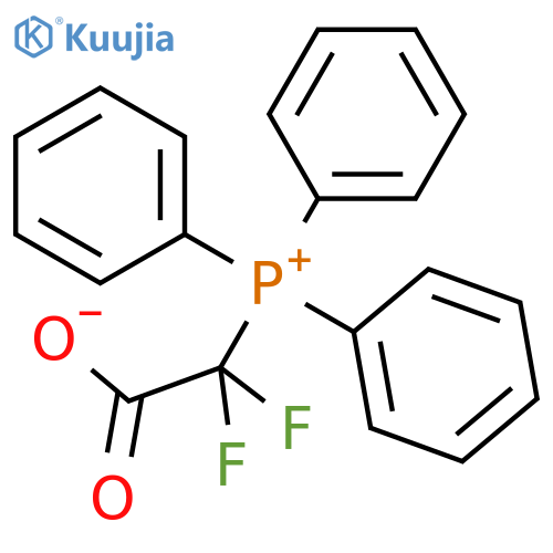 2,2-difluoro-2-triphenylphosphaniumylacetate structure