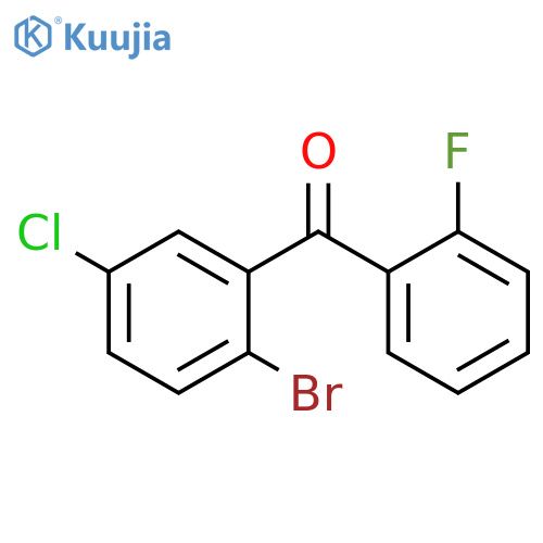 Methanone, (2-bromo-5-chlorophenyl)(2-fluorophenyl)- structure